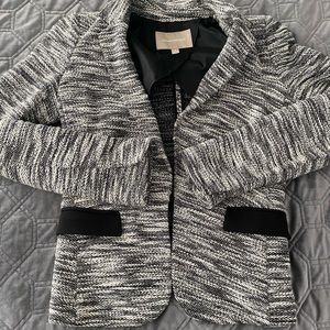 Banana Republic Tweed Blazer, Black & White, 4